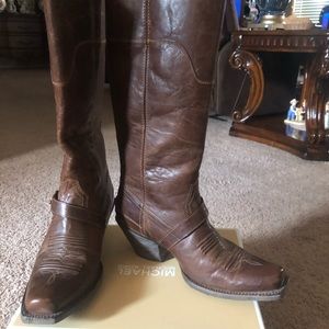 Brown Leather Riding Boots